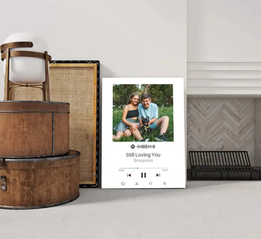 Personalizuotas Spotify muzikos grotuvas ant drobės su jūsų nuotrauka, daina ir spotify kodu  Drobe -  dovanokis.lt