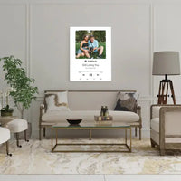 Personalizuotas Spotify muzikos grotuvas ant drobės su jūsų nuotrauka, daina ir spotify kodu  Drobe -  dovanokis.lt