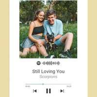 Personalizuotas Spotify muzikos grotuvas ant drobės su jūsų nuotrauka, daina ir spotify kodu  Drobe -  dovanokis.lt