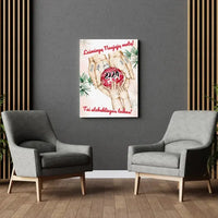 Personalizuota "Šeima ir 1-4 vaikai susikibę už rankų" iliustracija ant drobės, Kalėdine iliustracija, Motinos Rankos, Naujagimio iliustracija, Menas, Laikydami rankas, Šeimos rankos  Drobe -  dovanokis.lt