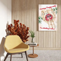 Personalizuota "Šeima ir 1-4 vaikai susikibę už rankų" iliustracija ant drobės, Kalėdine iliustracija, Motinos Rankos, Naujagimio iliustracija, Menas, Laikydami rankas, Šeimos rankos  Drobe -  dovanokis.lt