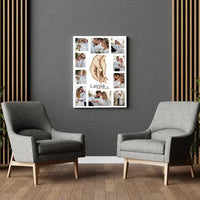 Personalizuotas Šeimos / Vestuvių spaudinys ant drobės su jūsų nuotraukomis  Drobe -  dovanokis.lt