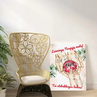 Personalizuota "Šeima ir 1-4 vaikai susikibę už rankų" iliustracija ant drobės, Kalėdine iliustracija, Motinos Rankos, Naujagimio iliustracija, Menas, Laikydami rankas, Šeimos rankos  Drobe -  dovanokis.lt