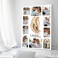 Personalizuotas Šeimos / Vestuvių spaudinys ant drobės su jūsų nuotraukomis  Drobe -  dovanokis.lt