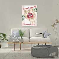 Personalizuota "Šeima ir 1-4 vaikai susikibę už rankų" iliustracija ant drobės, Kalėdine iliustracija, Motinos Rankos, Naujagimio iliustracija, Menas, Laikydami rankas, Šeimos rankos  Drobe -  dovanokis.lt