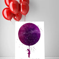 Personalizuotas vaikiškas žvaigždžių žemėlapis mergaitei ant drobės  Drobe -  dovanokis.lt