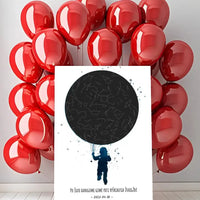 Personalizuotas vaikiškas žvaigždžių žemėlapis berniukui ant drobės  Drobe -  dovanokis.lt