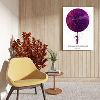 Personalizuotas vaikiškas žvaigždžių žemėlapis mergaitei ant drobės  Drobe -  dovanokis.lt