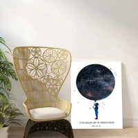 Personalizuotas vaikiškas žvaigždžių žemėlapis berniukui ant drobės  Drobe -  dovanokis.lt