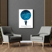 Personalizuotas vaikiškas žvaigždžių žemėlapis berniukui ant drobės  Drobe -  dovanokis.lt