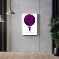 Personalizuotas vaikiškas žvaigždžių žemėlapis ant drobės  Drobe -  dovanokis.lt