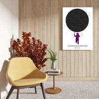 Personalizuotas vaikiškas žvaigždžių žemėlapis ant drobės  Drobe -  dovanokis.lt