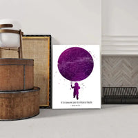 Personalizuotas vaikiškas žvaigždžių žemėlapis ant drobės  Drobe -  dovanokis.lt