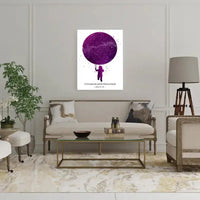 Personalizuotas vaikiškas žvaigždžių žemėlapis ant drobės  Drobe -  dovanokis.lt