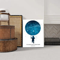 Personalizuotas vaikiškas žvaigždžių žemėlapis berniukui ant drobės  Drobe -  dovanokis.lt