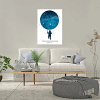 Personalizuotas vaikiškas žvaigždžių žemėlapis berniukui ant drobės  Drobe -  dovanokis.lt