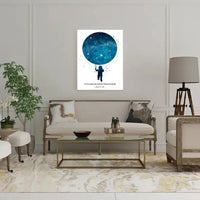 Personalizuotas vaikiškas žvaigždžių žemėlapis berniukui ant drobės  Drobe -  dovanokis.lt