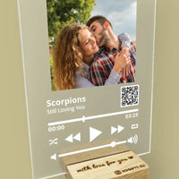 Personalizuotas "So Player" stiklinis posteris su jūsų nuotrauka TeeInBlue