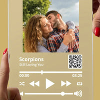 Personalizuotas "So Player" stiklinis posteris su jūsų nuotrauka TeeInBlue