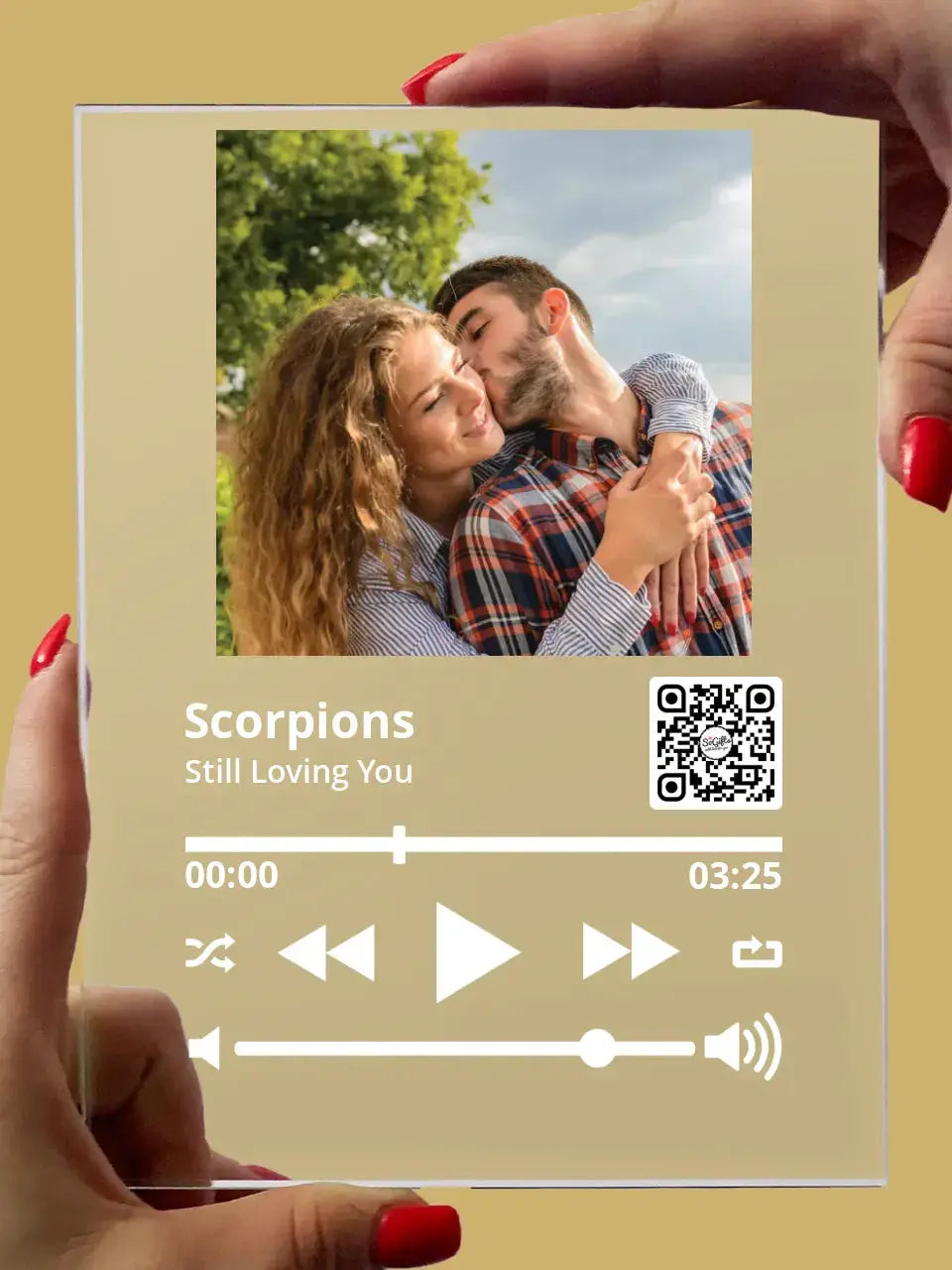 Personalizuotas "So Player" stiklinis posteris su jūsų nuotrauka TeeInBlue