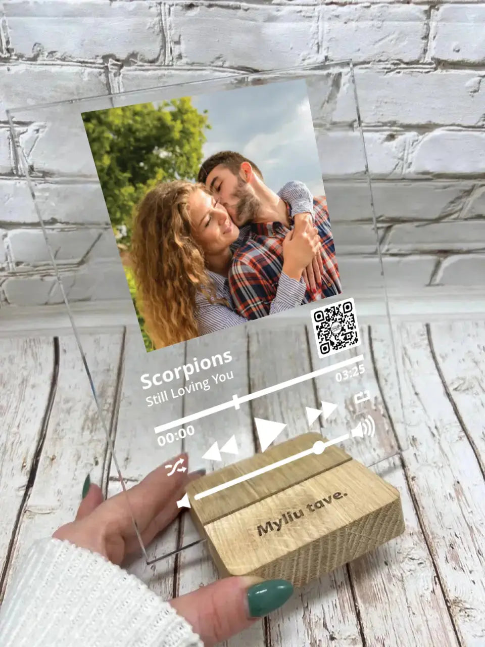 Personalizuotas "So Player" stiklinis posteris su jūsų nuotrauka TeeInBlue