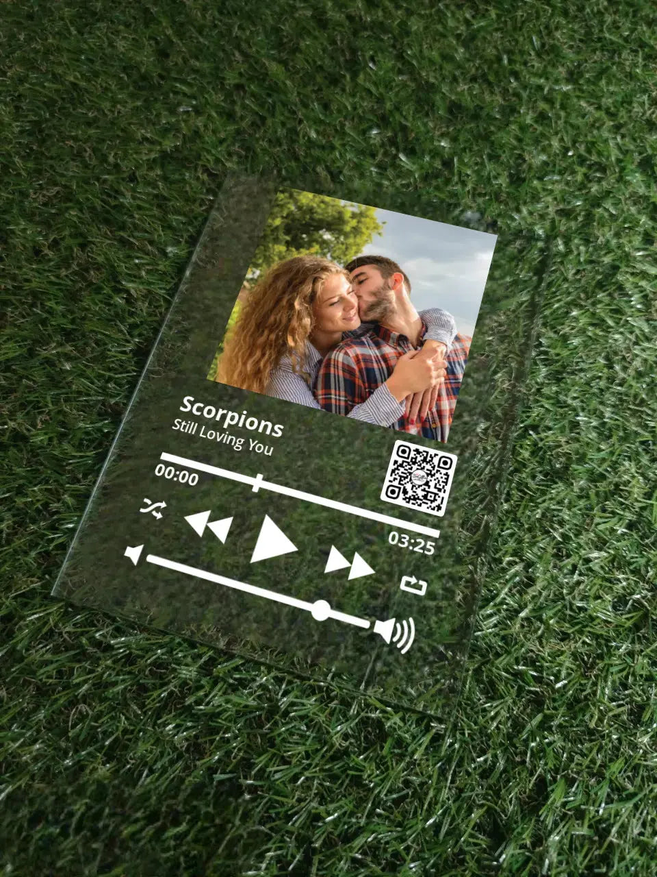 Personalizuotas "So Player" stiklinis posteris su jūsų nuotrauka TeeInBlue