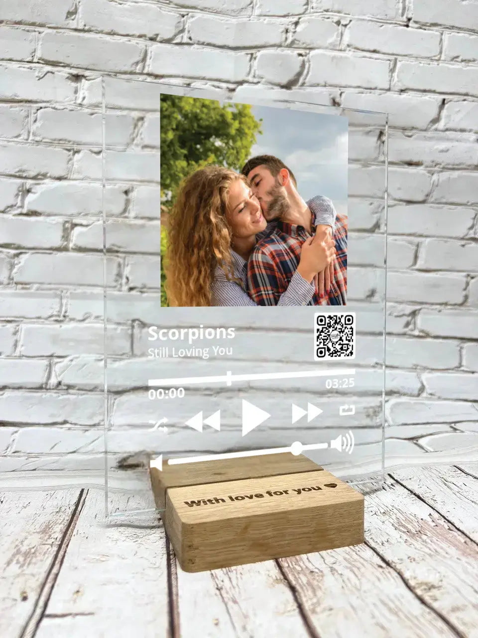 Personalizuotas "So Player" stiklinis posteris su jūsų nuotrauka TeeInBlue