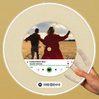 Personalizuota "Spotify V2" Vinilinė plokštelė su jūsų nuotrauka permatomas organinis stiklas TeeInBlue