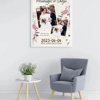 Personalizuotas vestuvinis plakatas, viena meilės istorija  Poster -  dovanokis.lt