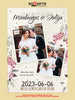 Personalizuotas vestuvinis plakatas, viena meilės istorija