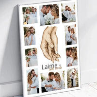 Personalizuotas Šeimos / Vestuvių plakatas su jūsų nuotraukomis, plakatas su rėmeliu  Poster -  dovanokis.lt