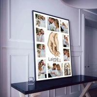 Personalizuotas Šeimos / Vestuvių plakatas su jūsų nuotraukomis, plakatas su rėmeliu  Poster -  dovanokis.lt