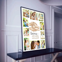 Personalizuotas Šeimos plakatas su jūsų nuotraukomis, plakatas su rėmeliu  Poster -  dovanokis.lt
