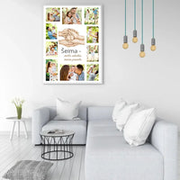 Personalizuotas Šeimos plakatas su jūsų nuotraukomis, plakatas su rėmeliu  Poster -  dovanokis.lt