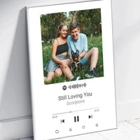 Personalizuotas Spotify muzikos grotuvo plakatas su jūsų nuotrauka, daina ir spotify kodu  Poster -  dovanokis.lt