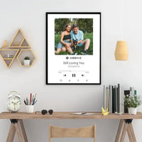 Personalizuotas Spotify muzikos grotuvo plakatas su jūsų nuotrauka, daina ir spotify kodu  Poster -  dovanokis.lt