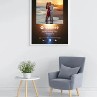 Personalizuotas Spotify muzikos grotuvo plakatas su jūsų nuotrauka, fonu, daina ir spotify kodu  Poster -  dovanokis.lt