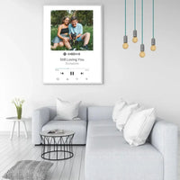 Personalizuotas Spotify muzikos grotuvo plakatas su jūsų nuotrauka, daina ir spotify kodu  Poster -  dovanokis.lt