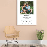 Personalizuotas Spotify muzikos grotuvo plakatas su jūsų nuotrauka, daina ir spotify kodu  Poster -  dovanokis.lt