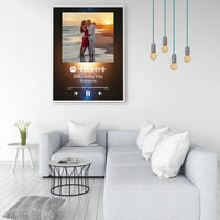 Personalizuotas Spotify muzikos grotuvo plakatas su jūsų nuotrauka, fonu, daina ir spotify kodu  Poster -  dovanokis.lt