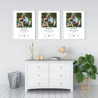 Personalizuotas Spotify muzikos grotuvo plakatas su jūsų nuotrauka, daina ir spotify kodu  Poster -  dovanokis.lt