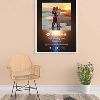 Personalizuotas Spotify muzikos grotuvo plakatas su jūsų nuotrauka, fonu, daina ir spotify kodu  Poster -  dovanokis.lt