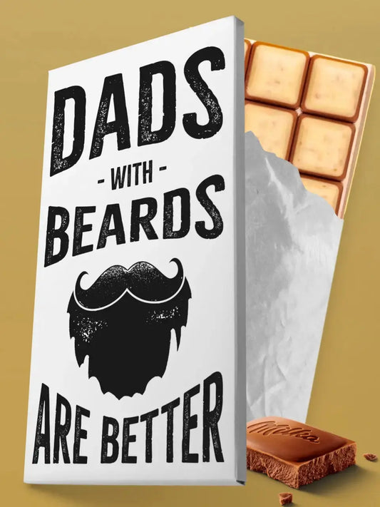 Šokoladas "Tėčiai su barzda yra geriausi" TeeInBlue Šokoladas