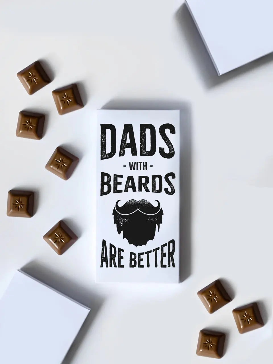 Šokoladas "Tėčiai su barzda yra geriausi"