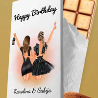 Personalizuotas "Gimtadienio mergina" šokoladas TeeInBlue Šokoladas