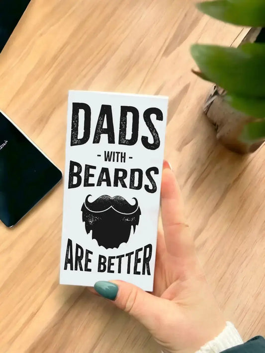 Šokoladas "Tėčiai su barzda yra geriausi" TeeInBlue Šokoladas