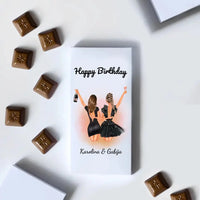 Personalizuotas "Gimtadienio mergina" šokoladas TeeInBlue Šokoladas