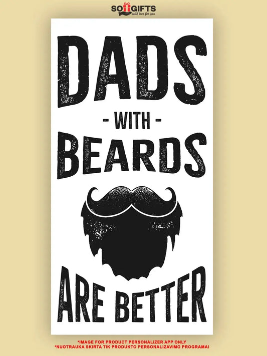 Šokoladas "Tėčiai su barzda yra geriausi" TeeInBlue Šokoladas