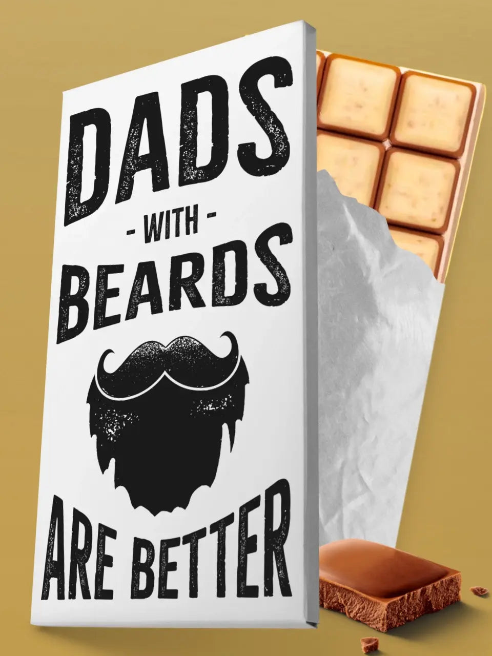 Šokoladas "Tėčiai su barzda yra geriausi"