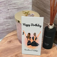 Personalizuotas "Gimtadienio mergina" šokoladas TeeInBlue Šokoladas